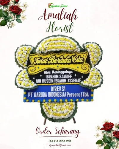 Papan Bunga Duka di Bangun Mulia